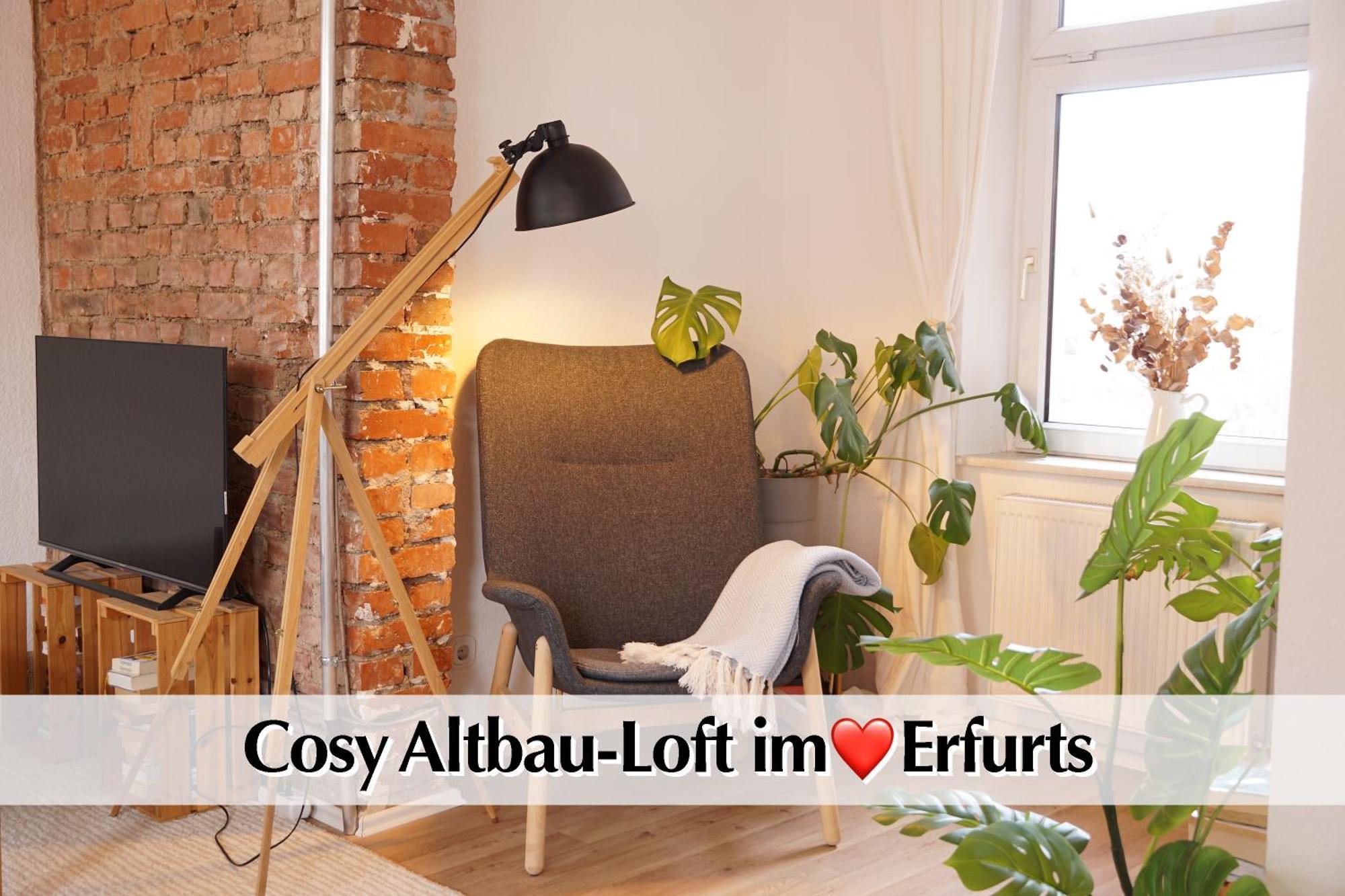 Appartement Helles Altbau-Loft Mit Kingsize Bett, Smart-Tv, Etc à Erfurt Extérieur photo